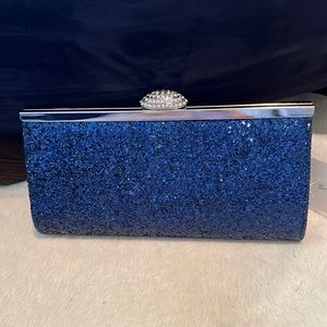 Evening bag, navy blue